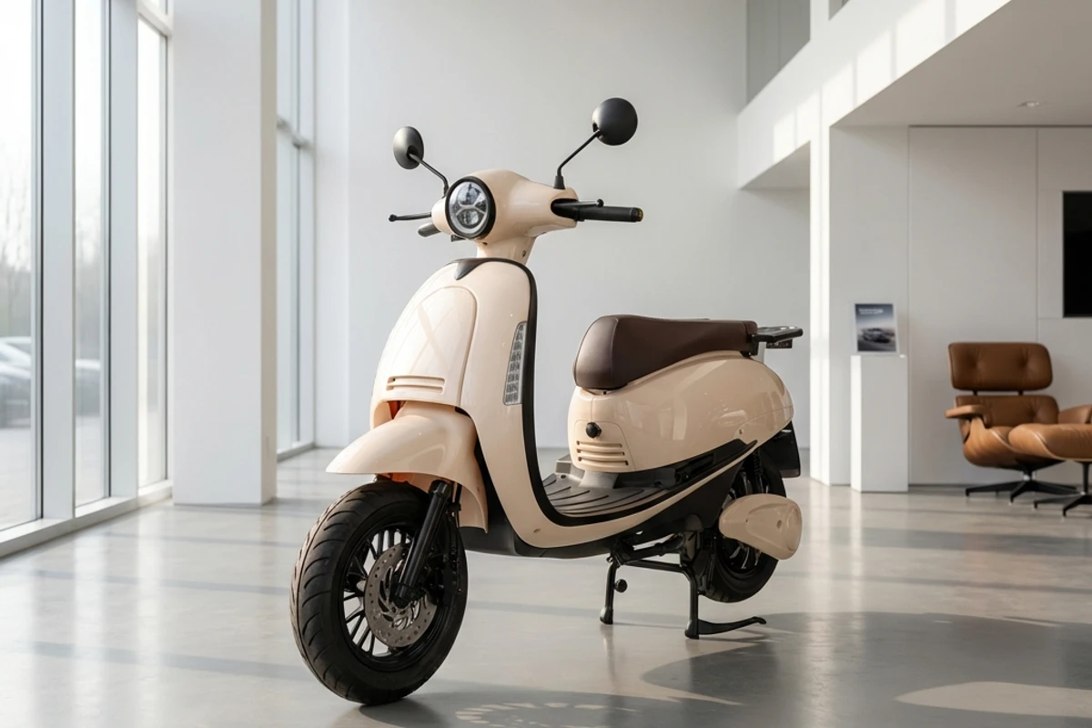 Super DTR dans showroom premium NovaRide